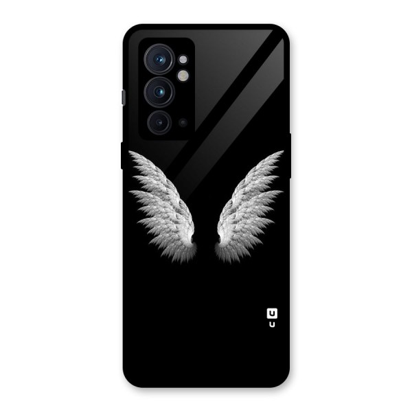 White Wings Glass Back Case for OnePlus 9RT 5G