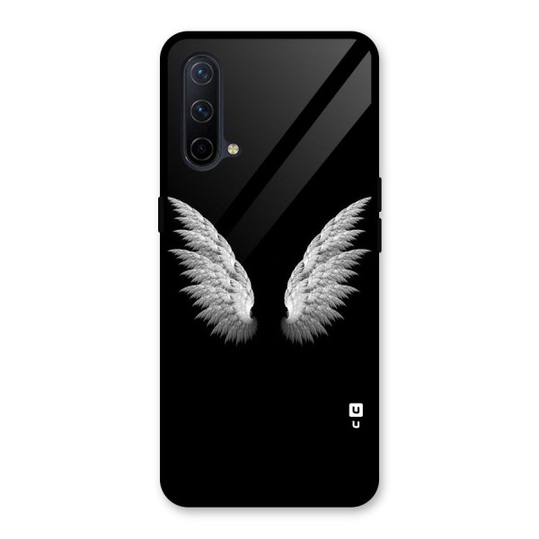 White Wings Glass Back Case for OnePlus Nord CE 5G