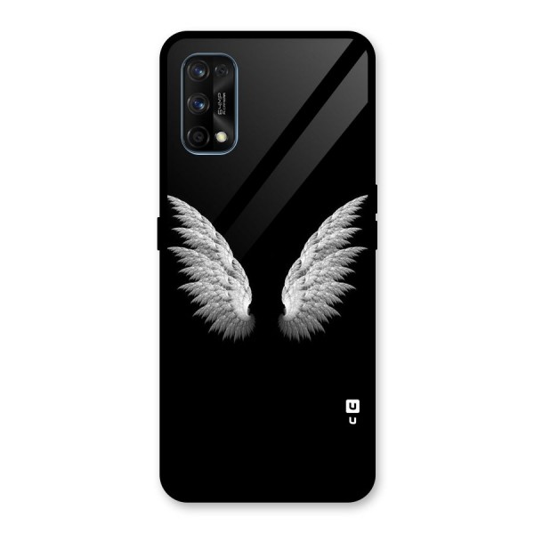 White Wings Glass Back Case for Realme 7 Pro