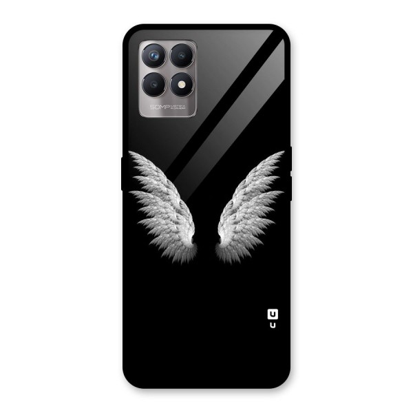 White Wings Glass Back Case for Realme 8i