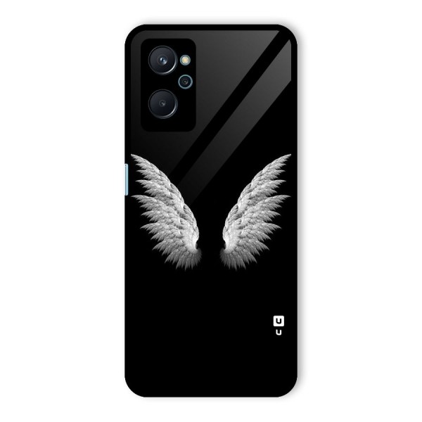 White Wings Glass Back Case for Realme 9i