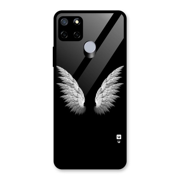 White Wings Glass Back Case for Realme C12