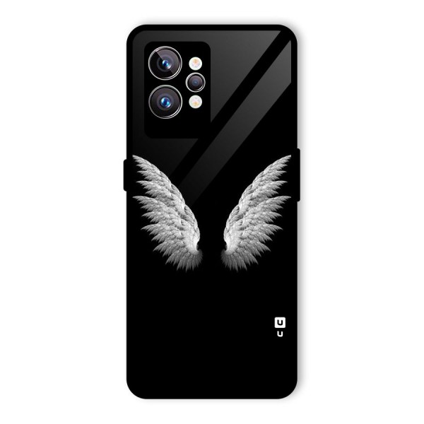 White Wings Glass Back Case for Realme GT2 Pro