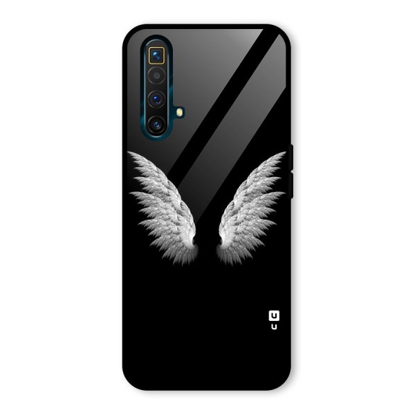 White Wings Glass Back Case for Realme X3 SuperZoom