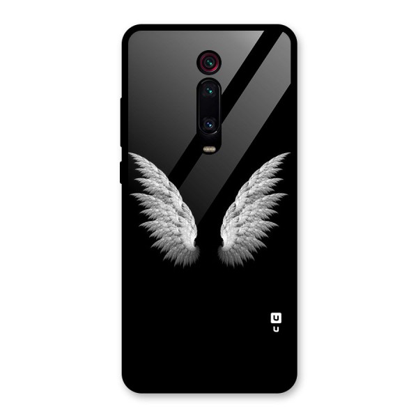 White Wings Glass Back Case for Redmi K20