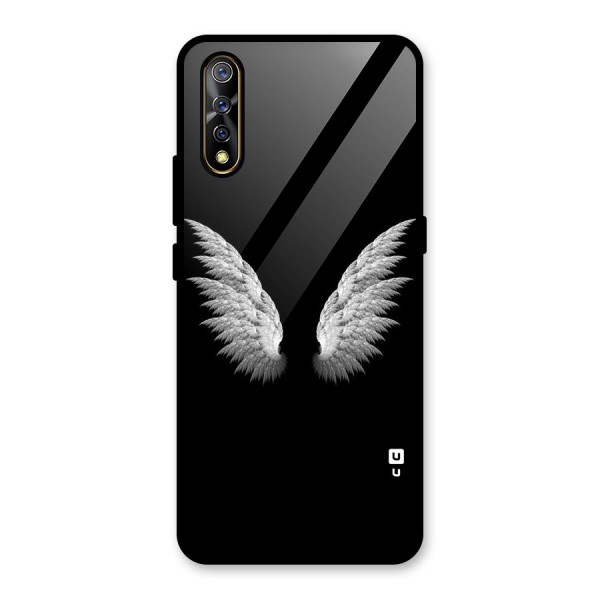 White Wings Glass Back Case for Vivo S1