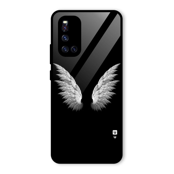 White Wings Glass Back Case for Vivo V19