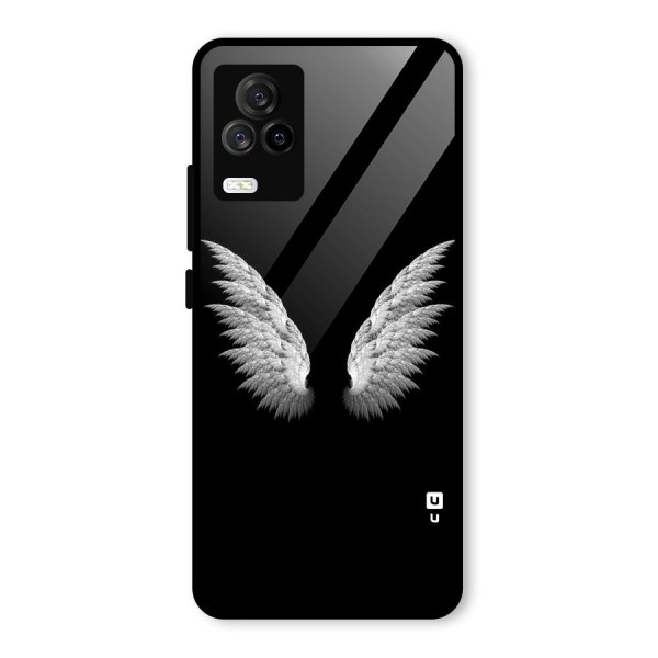 White Wings Glass Back Case for Vivo iQOO 7 Legend 5G