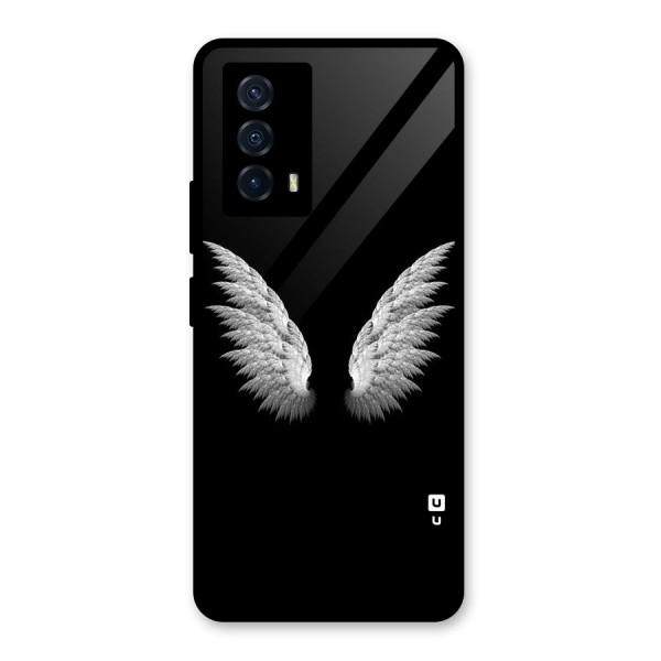 White Wings Glass Back Case for Vivo iQOO Z5