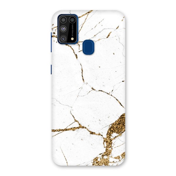 White and Gold Design Back Case for Galaxy F41