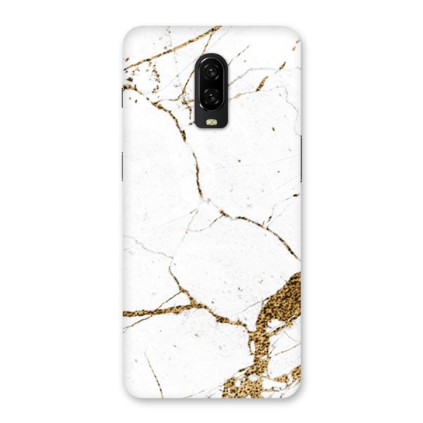 White and Gold Design Back Case for OnePlus 6T