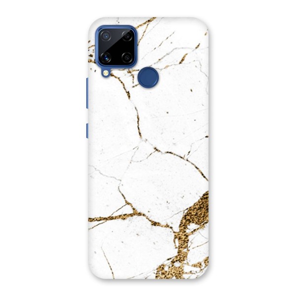 White and Gold Design Back Case for Realme C12