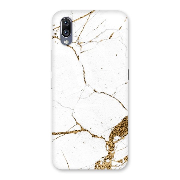 White and Gold Design Back Case for Vivo NEX