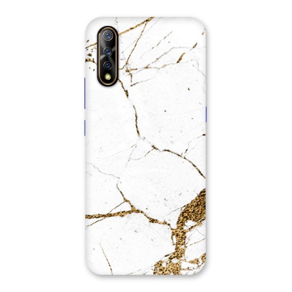 White and Gold Design Back Case for Vivo S1