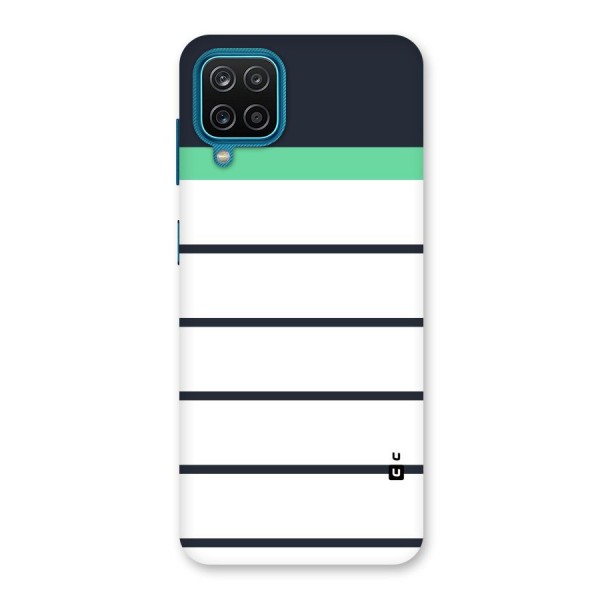 White and Simple Stripes Back Case for Galaxy F12