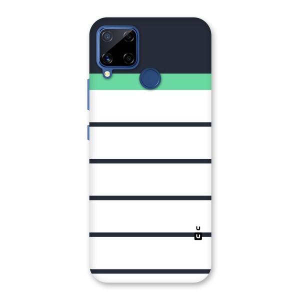 White and Simple Stripes Back Case for Realme C12