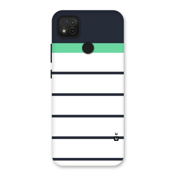 White and Simple Stripes Back Case for Redmi 9C