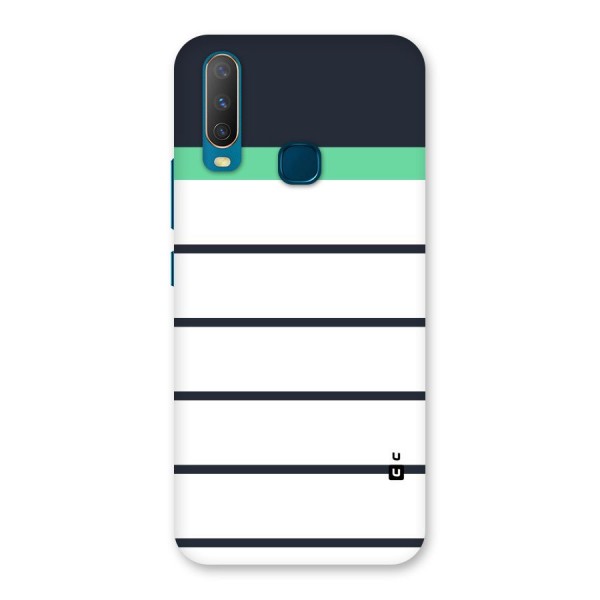 White and Simple Stripes Back Case for Vivo Y12