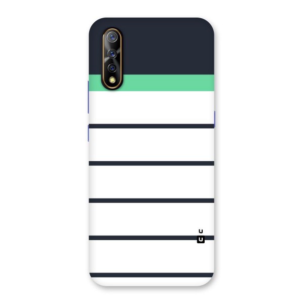 White and Simple Stripes Back Case for Vivo Z1x