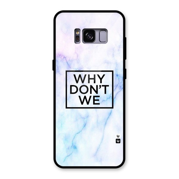 Why Dont We Glass Back Case for Galaxy S8