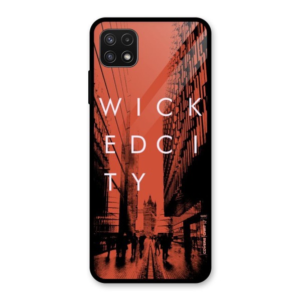 Wicked City Glass Back Case for Galaxy A22 5G