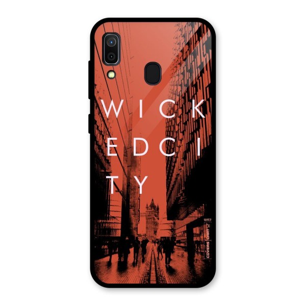 Wicked City Glass Back Case for Galaxy A30