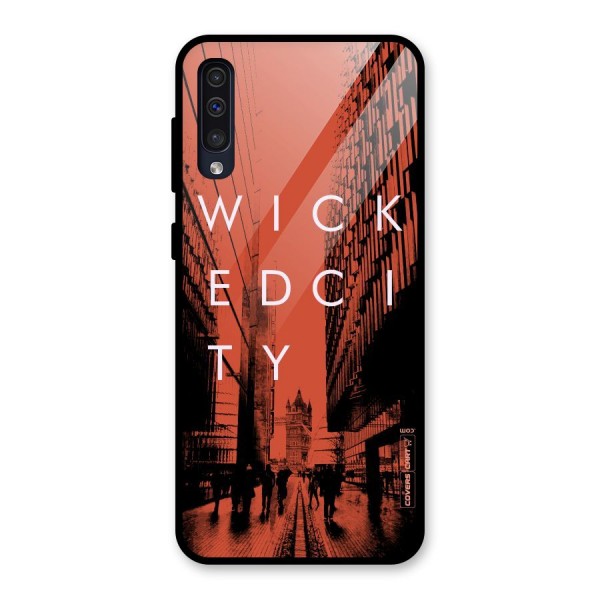 Wicked City Glass Back Case for Galaxy A50s