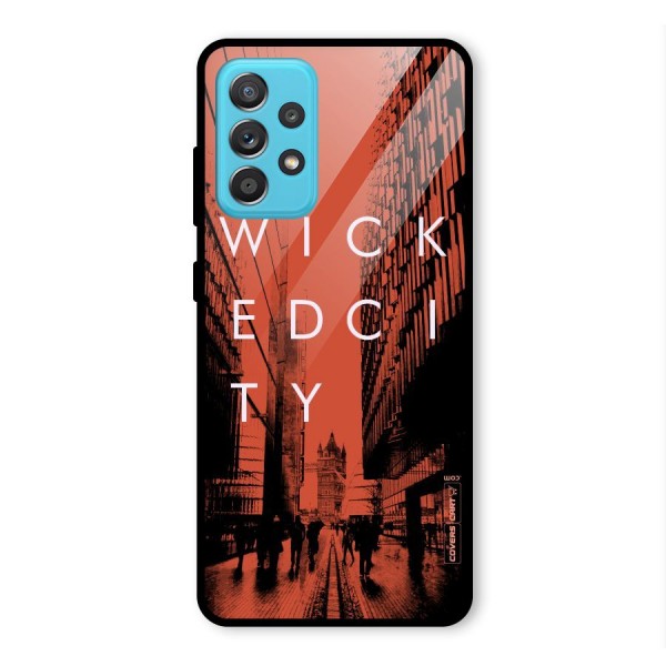 Wicked City Glass Back Case for Galaxy A52s 5G