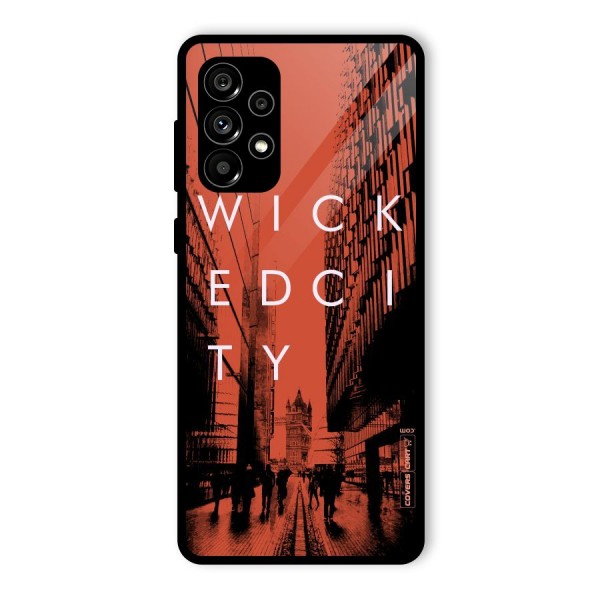 Wicked City Glass Back Case for Galaxy A73 5G