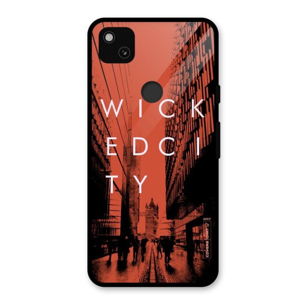 Wicked City Glass Back Case for Google Pixel 4a