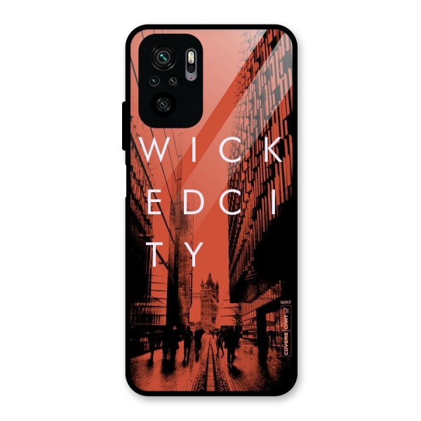 Wicked City Glass Back Case for Redmi Note 10