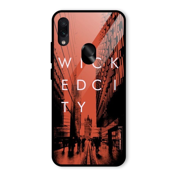 Wicked City Glass Back Case for Redmi Note 7