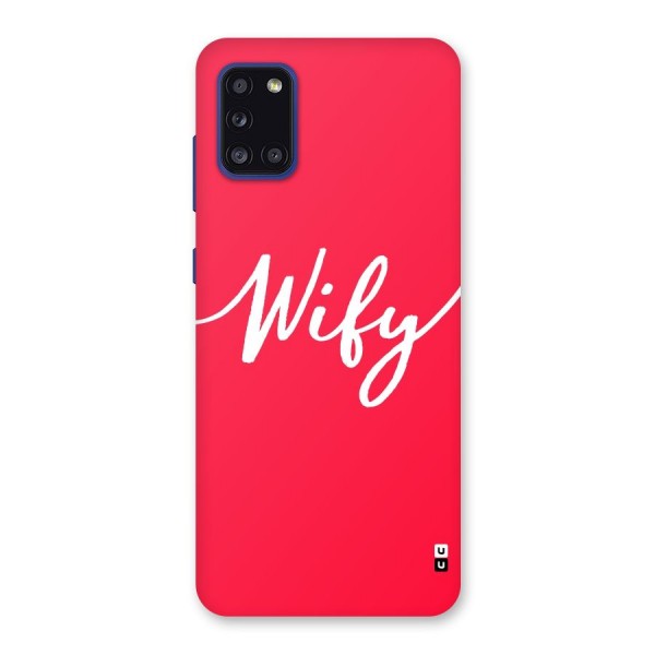 Wify Back Case for Galaxy A31