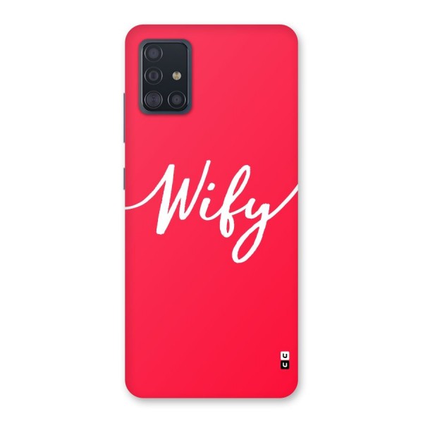 Wify Back Case for Galaxy A51