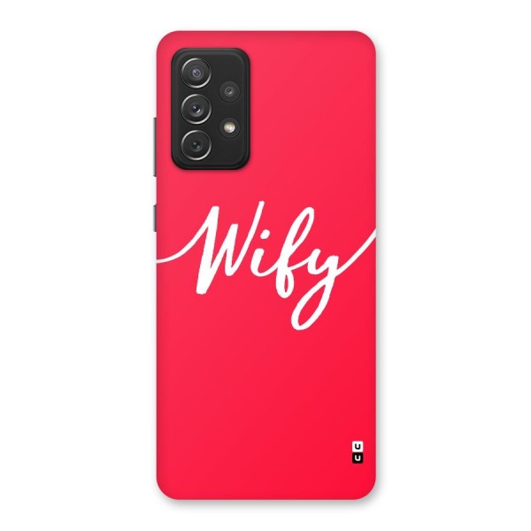 Wify Back Case for Galaxy A72