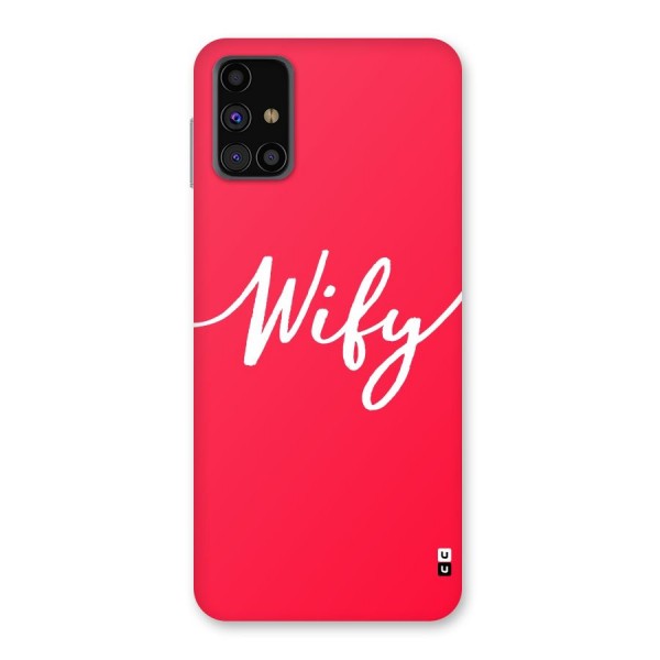 Wify Back Case for Galaxy M31s