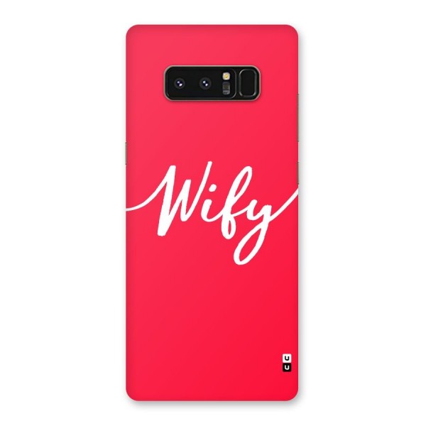 Wify Back Case for Galaxy Note 8