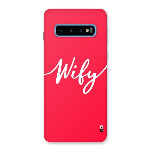 Wify Back Case for Galaxy S10