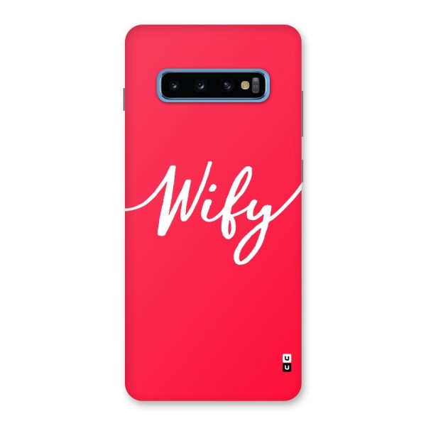 Wify Back Case for Galaxy S10 Plus