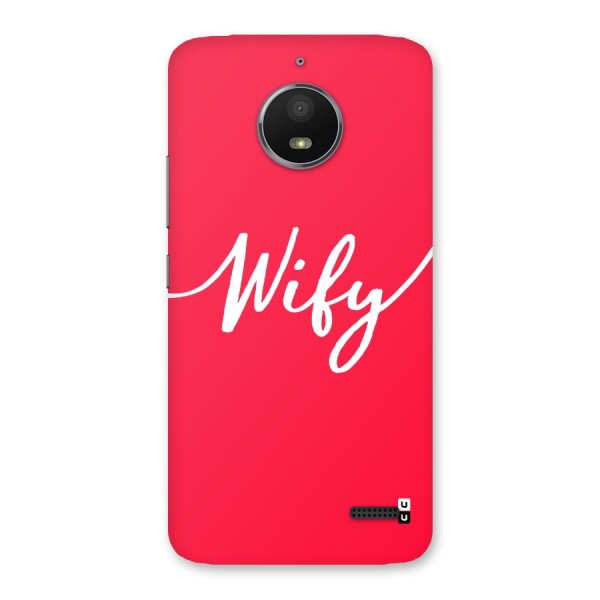 Wify Back Case for Moto E4