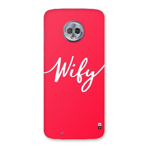 Wify Back Case for Moto G6