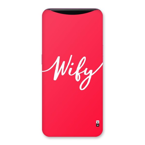 Wify Back Case for Oppo Find X