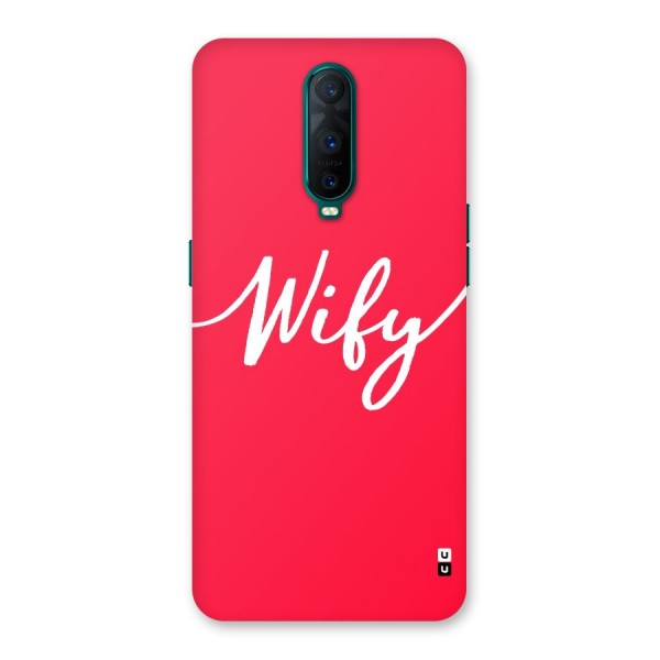 Wify Back Case for Oppo R17 Pro