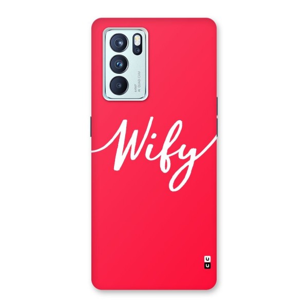 Wify Back Case for Oppo Reno6 Pro 5G