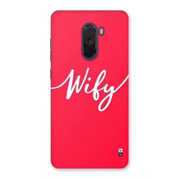 Wify Back Case for Poco F1