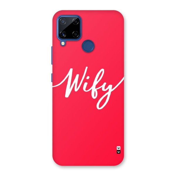 Wify Back Case for Realme Narzo 30A