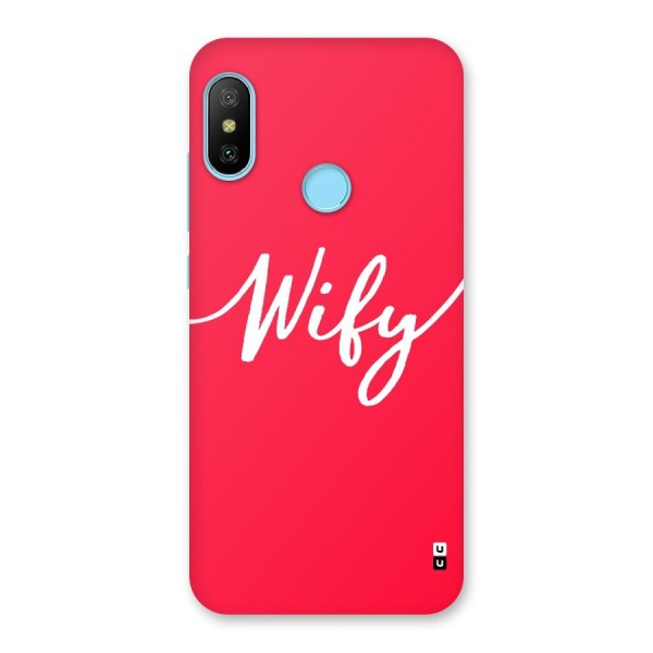 Wify Back Case for Redmi 6 Pro