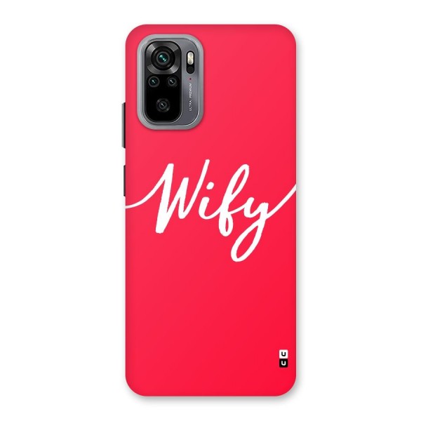 Wify Back Case for Redmi Note 10