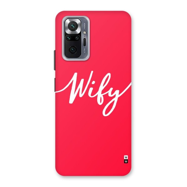 Wify Back Case for Redmi Note 10 Pro