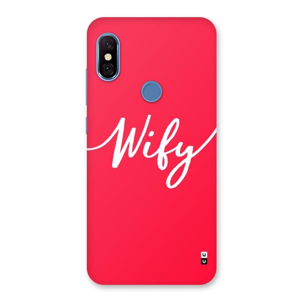 Wify Back Case for Redmi Note 6 Pro